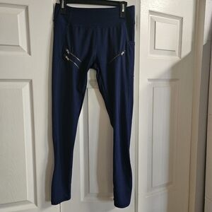 T by Alexander Wang Navy Zip Pocket Leggings